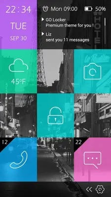 GO Locker Gridy Theme android App screenshot 3